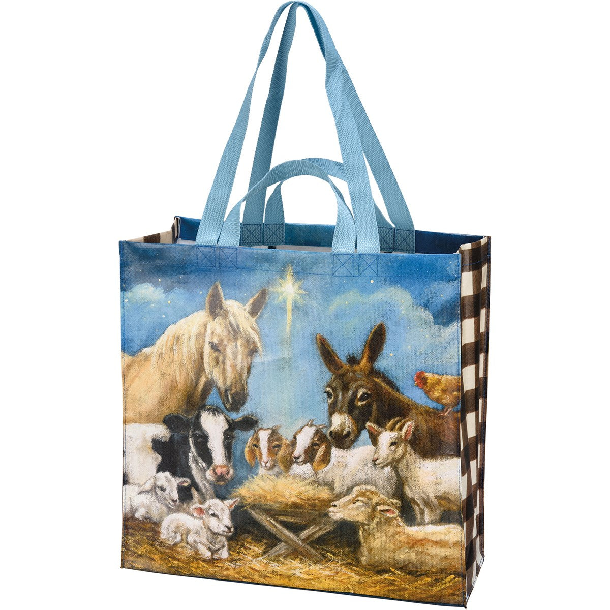 Hot! Primitives By Kathy Nativity Market Tote