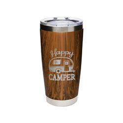20oz Carson Faux Wood 'Happy Camper' Insulated Tumbler