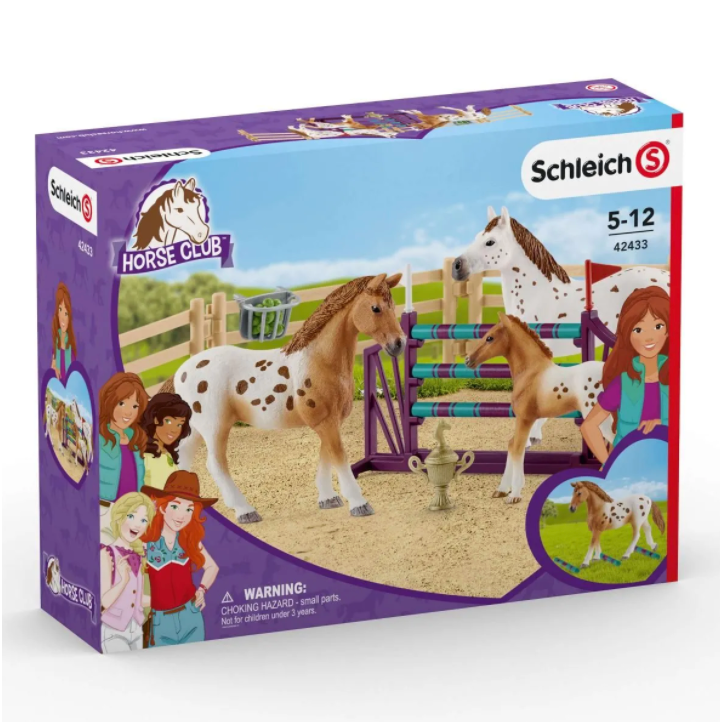 Schleich Horse Club: Lisa's Secret Training for Appaloosas in Tournament