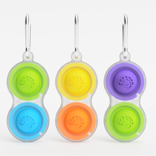 Fat Brain Simpl Dimpl Transparent Keychain - Get Endless Fidgeting Fun Now!