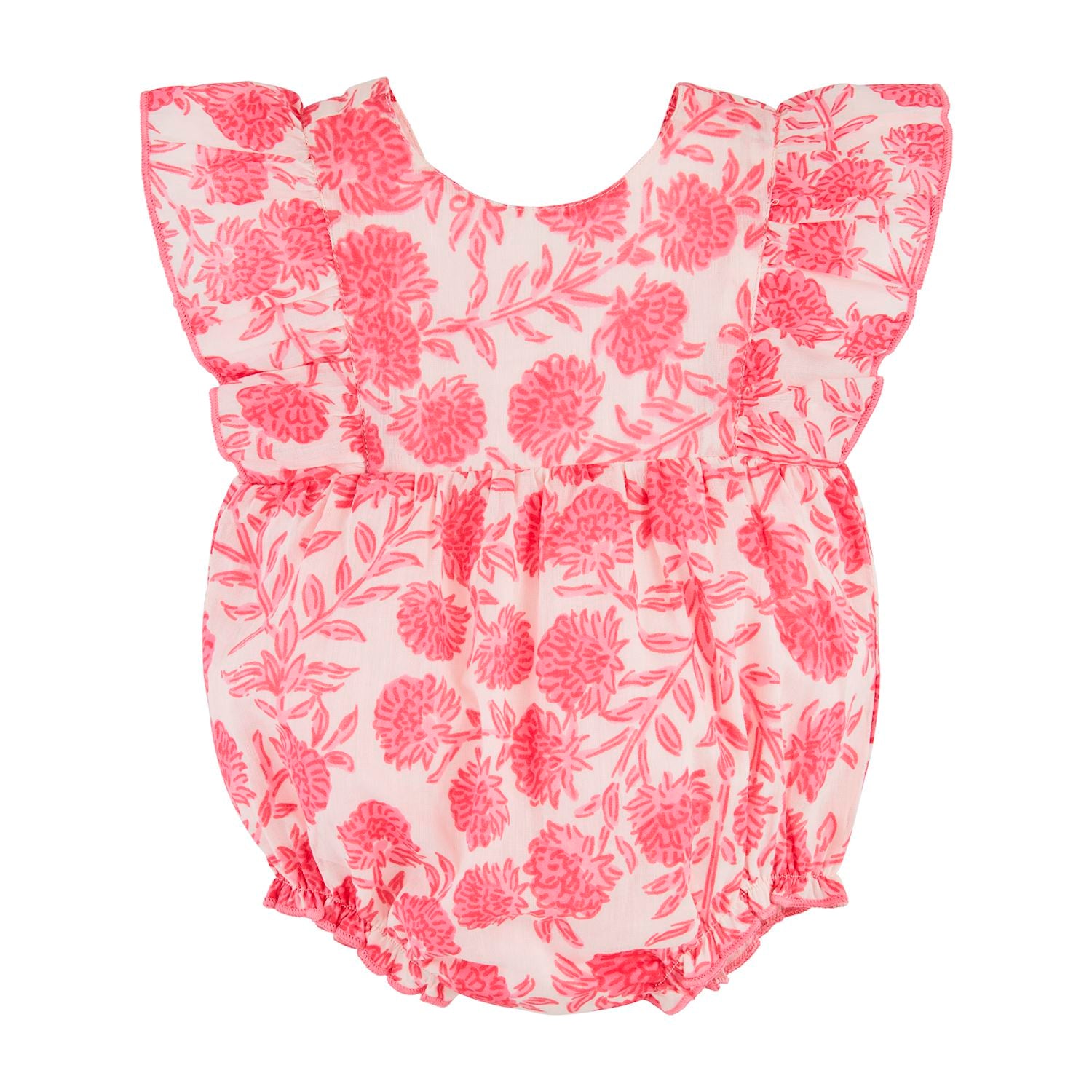 Hot Sale! Mud Pie Cotton Voile Bubble with Ruffle Print and Ruffle Shoulders