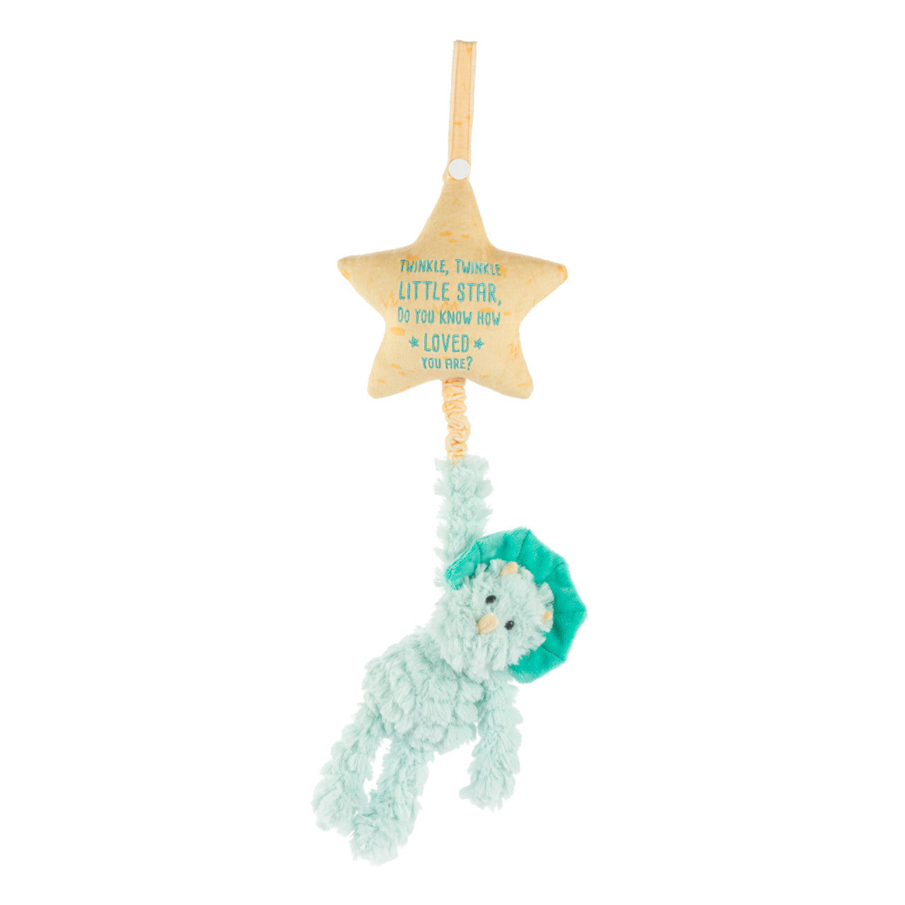 Demdaco Triceratops Musical Pull Toy - Ideal Gift