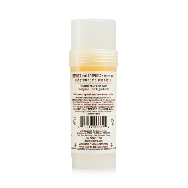 Savannah Bee Company 2oz Tangerine Spearmint Beeswax Heel Balm - Ideal Moisturizer for Dry Feet