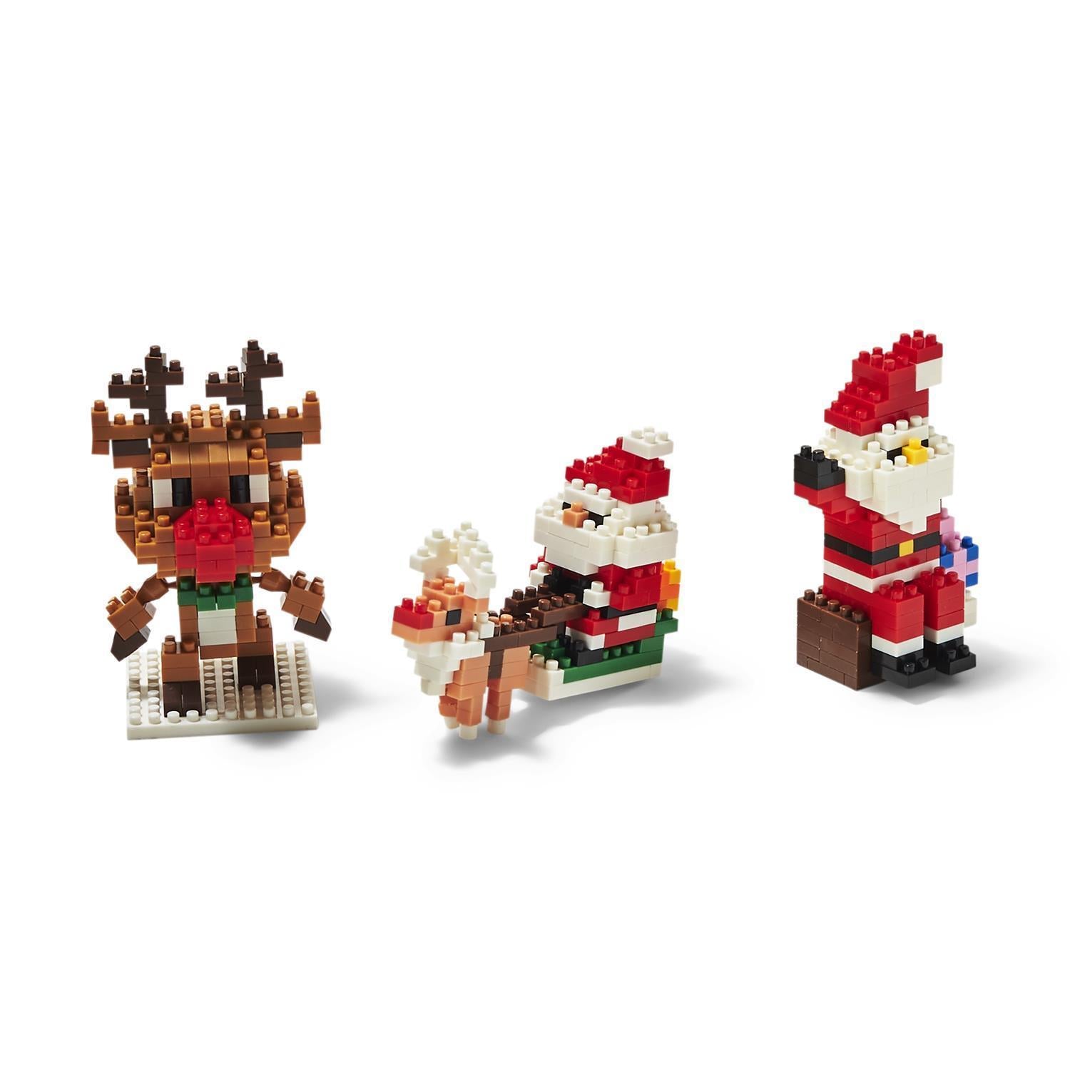Assorted Styles Cupcakes & Cartwheels Holiday Tiny Blocks in Storage Case