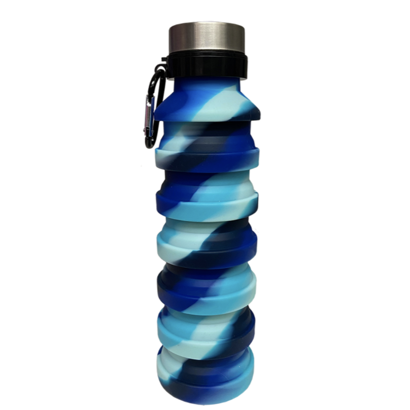 Great Deal! Iscream Collapsible Ocean Waves - Style Water Bottle