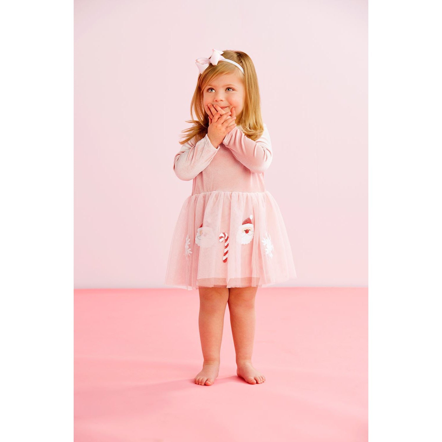Hot Sale! Mud Pie Pink Sequin Tutu Christmas Dress for a Festive Look