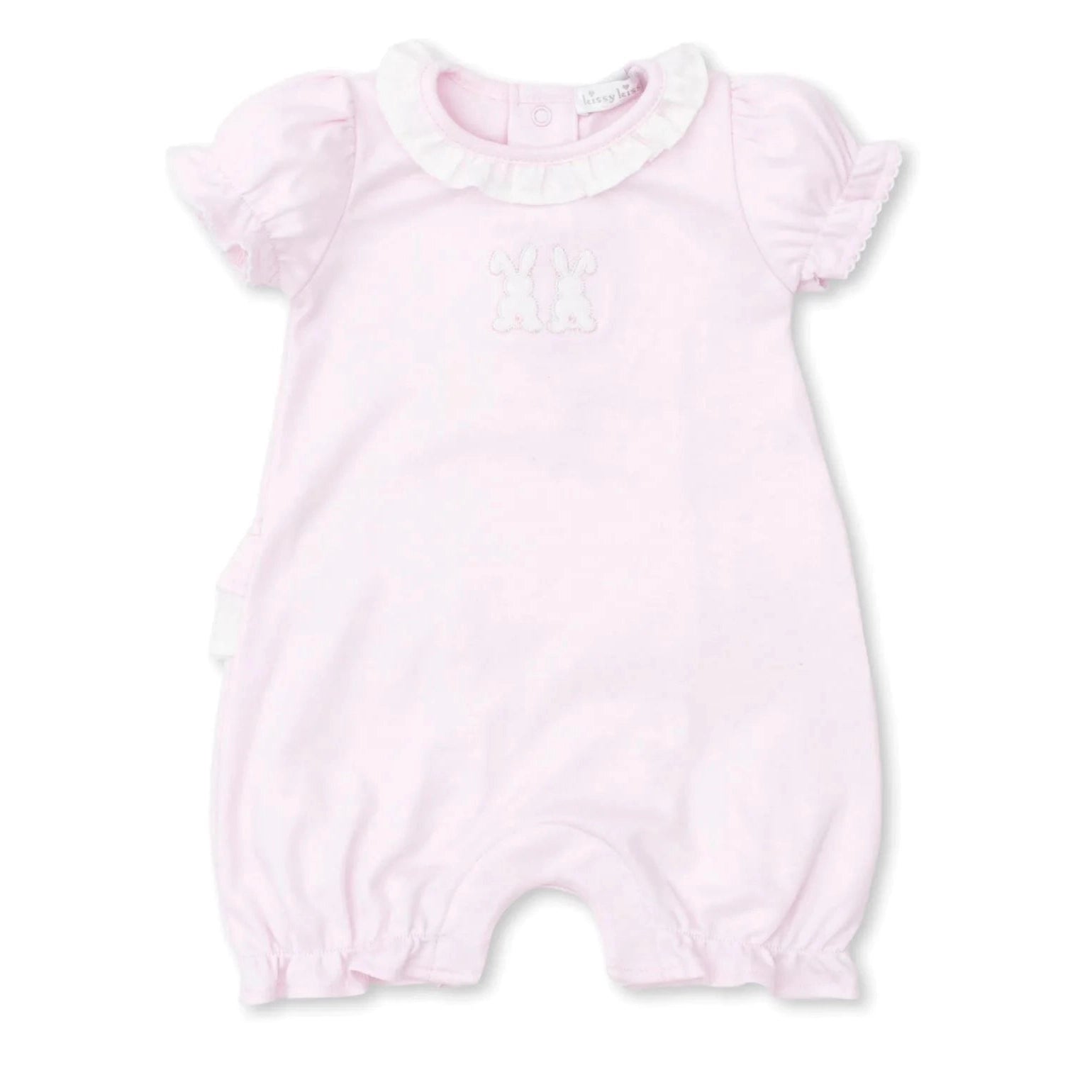 Kissy Kissy Pink Bunny Rabbit Pique Short Playsuit - Hot Deal