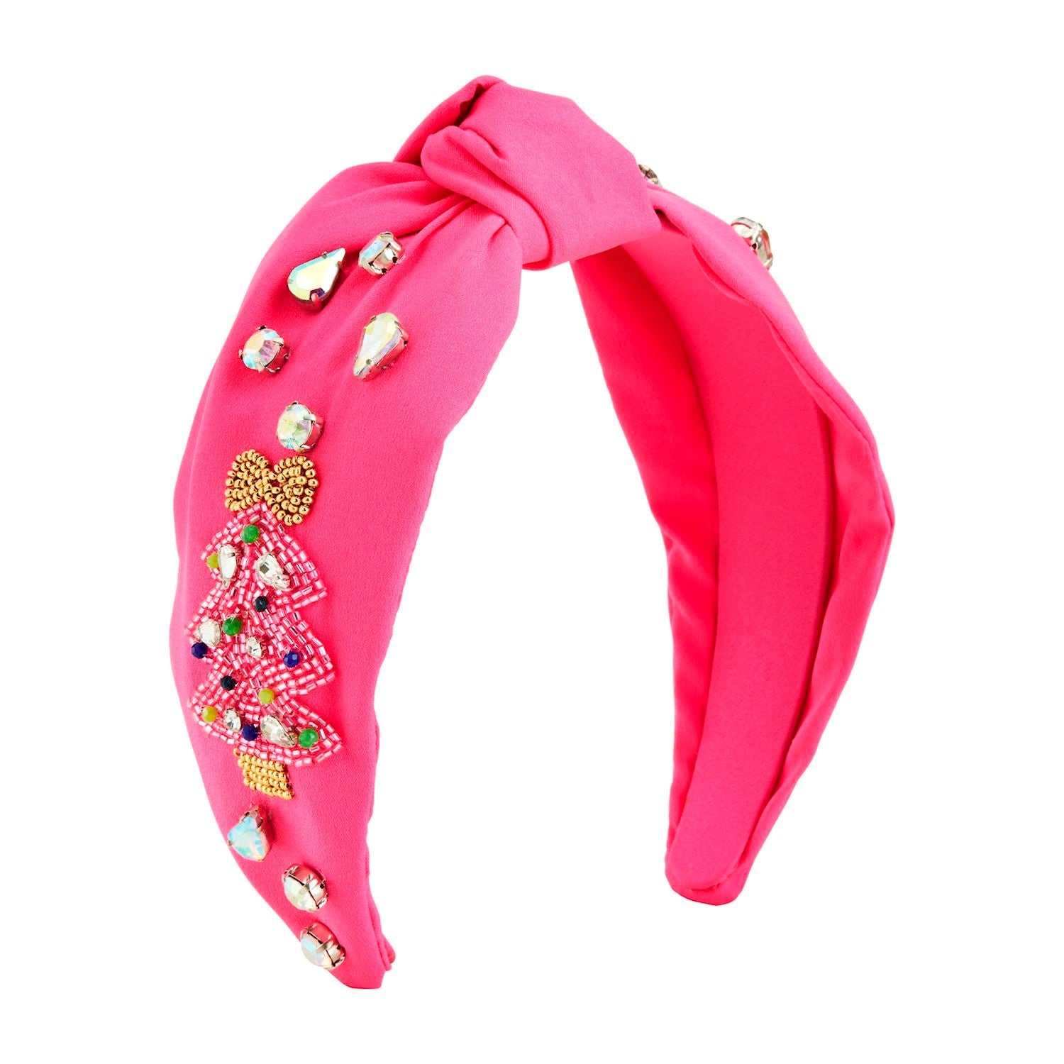 Hot! Mud Pie Embroidered Holiday Beaded Headband