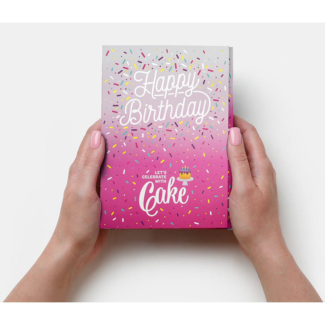 Hot Deal! Pink InstaCake Double Chocolate Birthday Cake Card