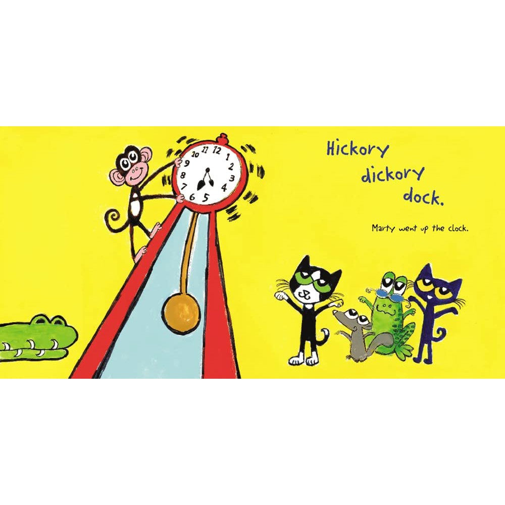 Hot Deal! Harper Collins' Pete the Cat: Hickory Dickory Dock Hardcover Children's Book
