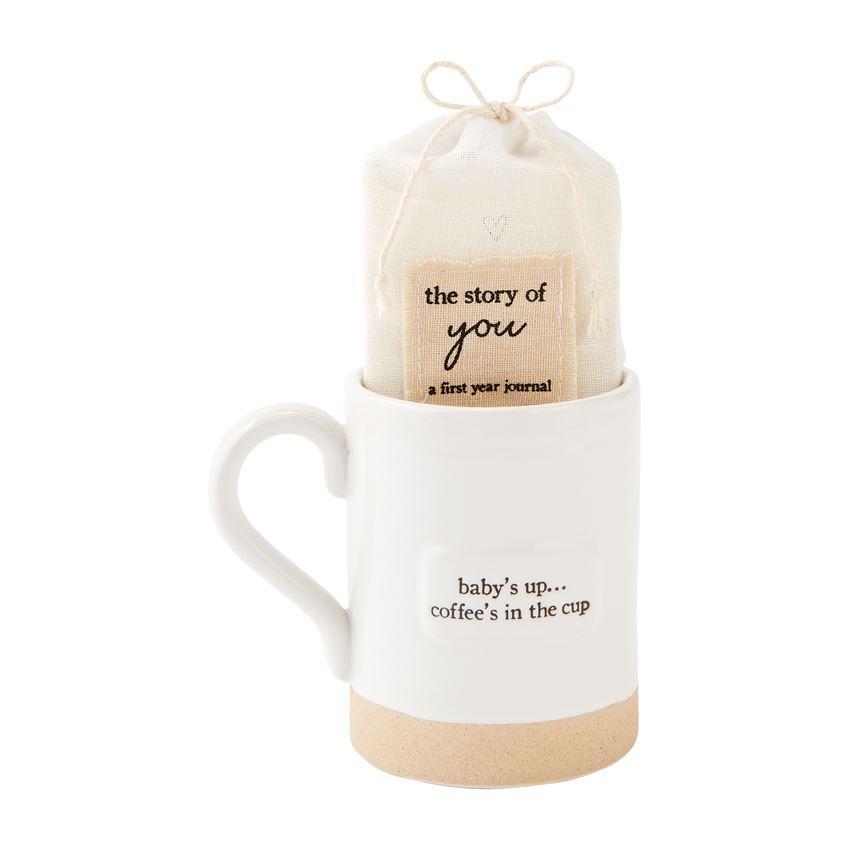 Hot Deal! Mud Pie Two - Piece Set: Mom Mug and Memory Journal