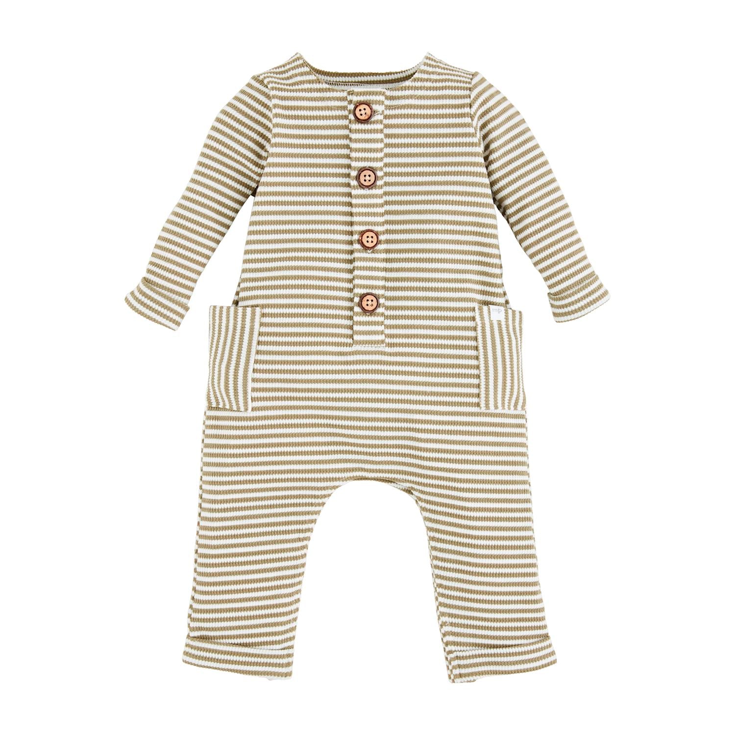 Mud Pie One-Piece with Green Stripes and Practical Features