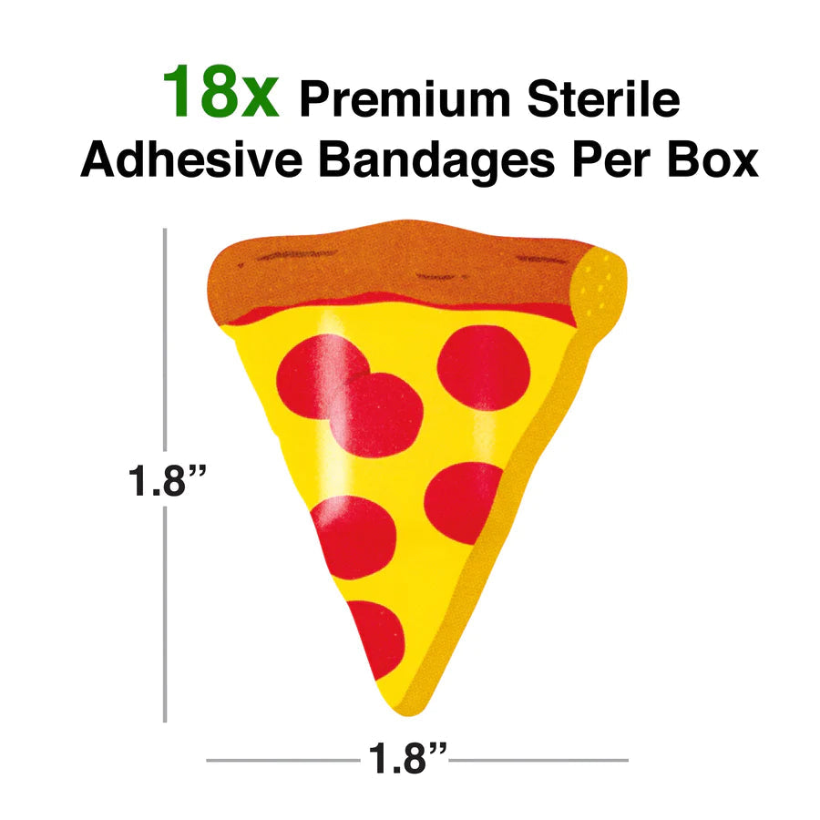 GAMAGO 18-Pack Pizza Adhesive Bandages - Ideal Gift!