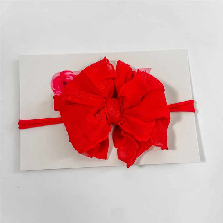 Gorgeous Bright Red In Awe Couture Mini Headband for All Occasions