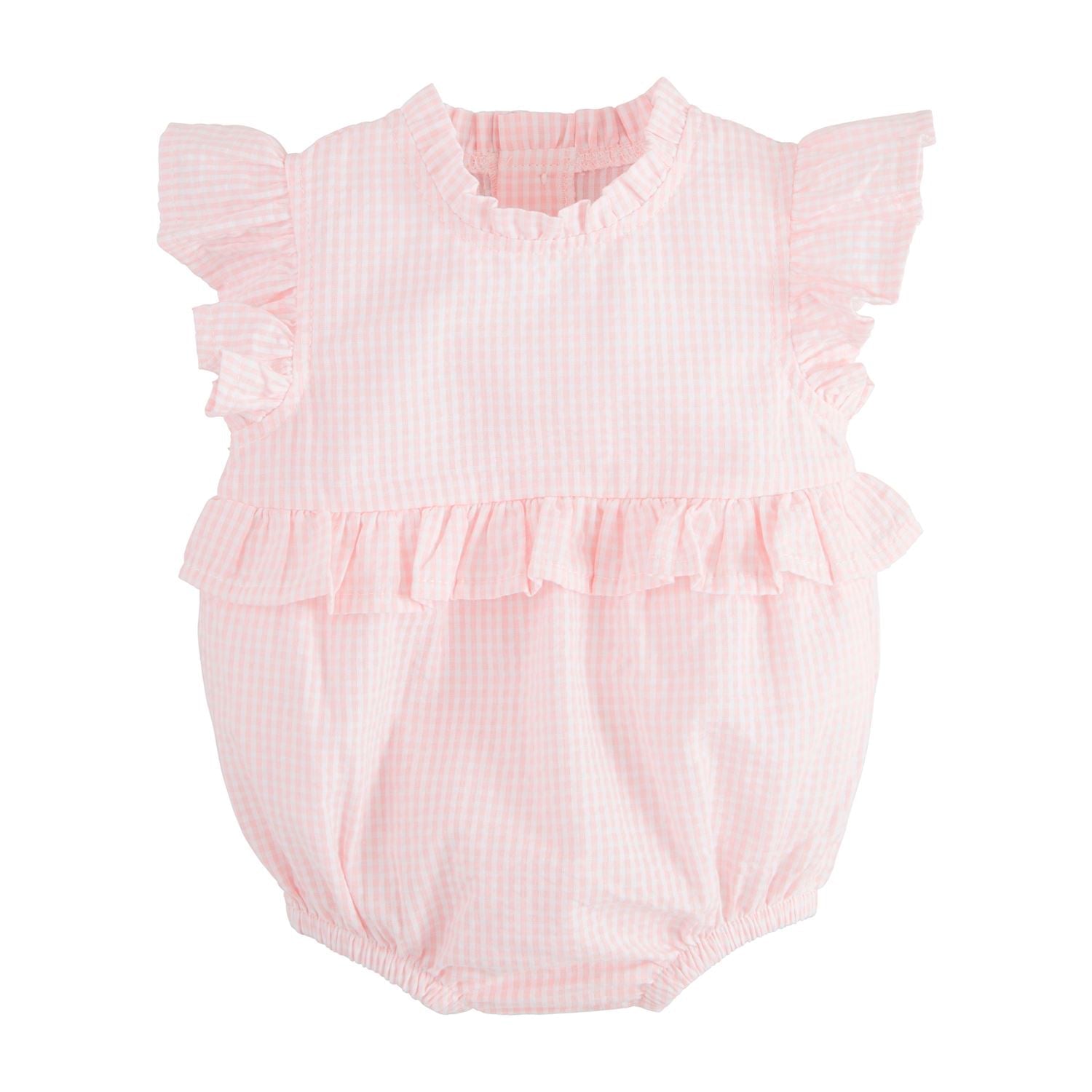Hot Sale! Pink Checkered Ruffle Bubble for Fashion - Loving Customers
