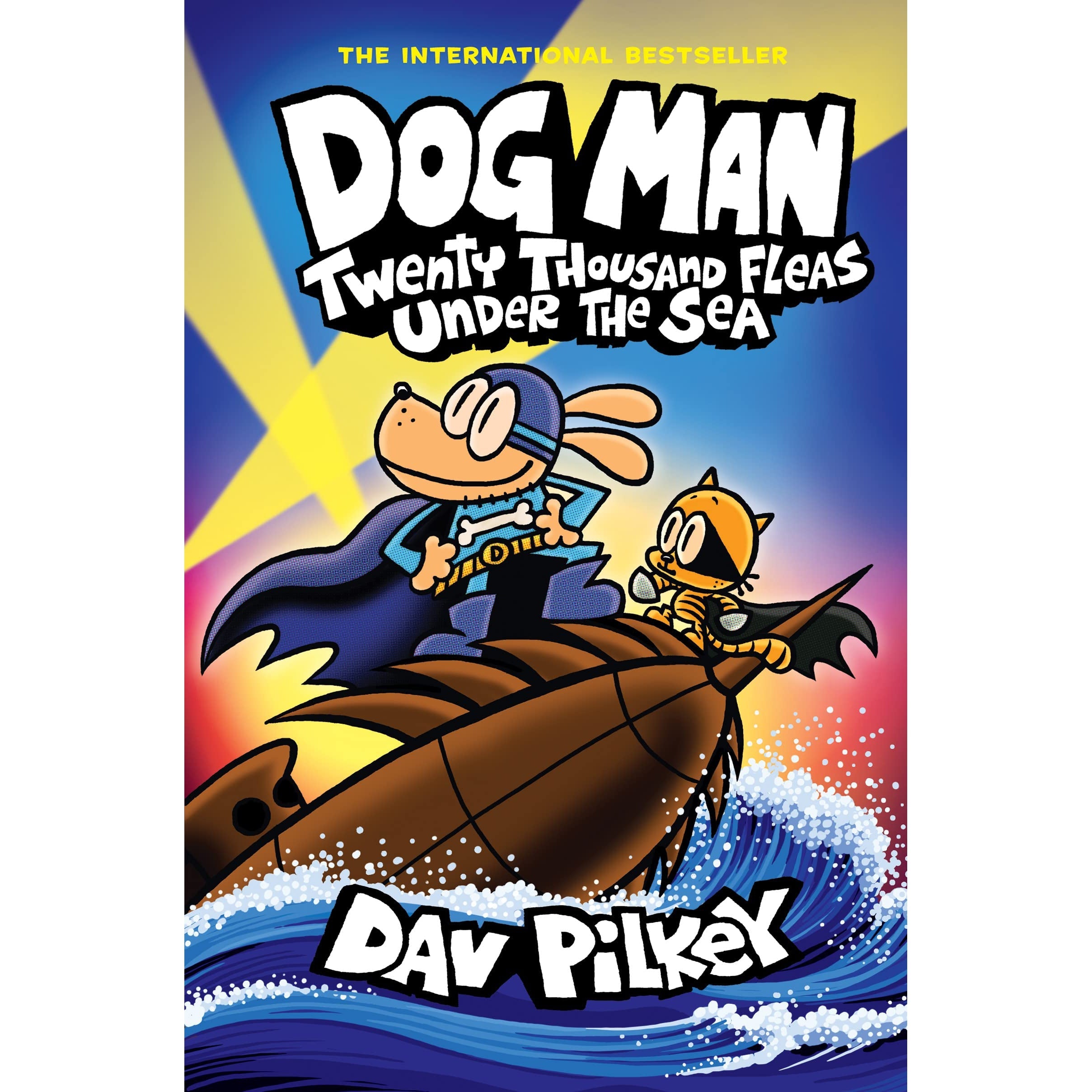 Scholastic: Dog Man #11 - Twenty Thousand Fleas Under the Sea Graphic Novel (Hardcover)