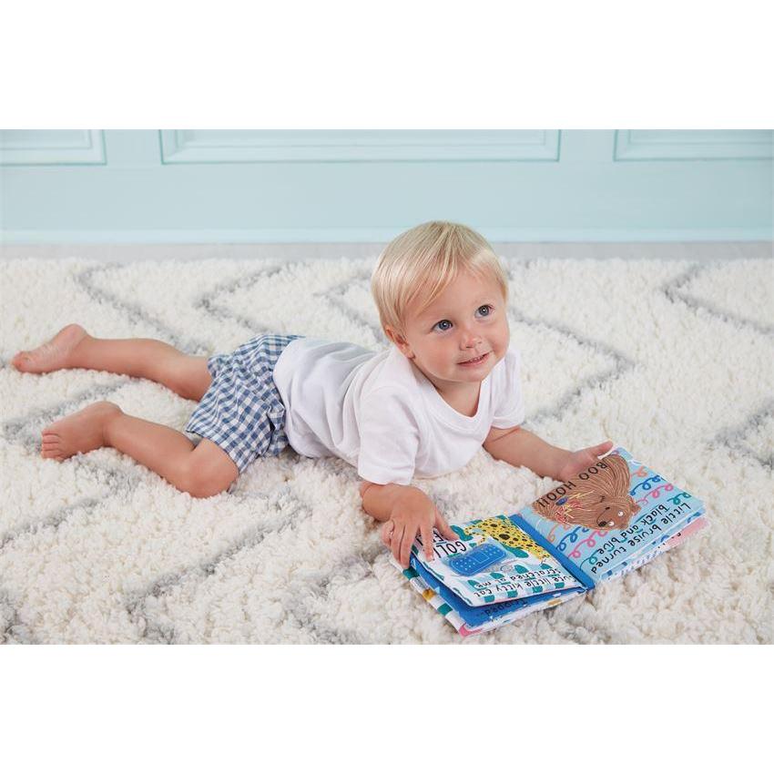 Mud Pie Baby Safe Soft Printed Book - Blue (With Gel Ice Pack)