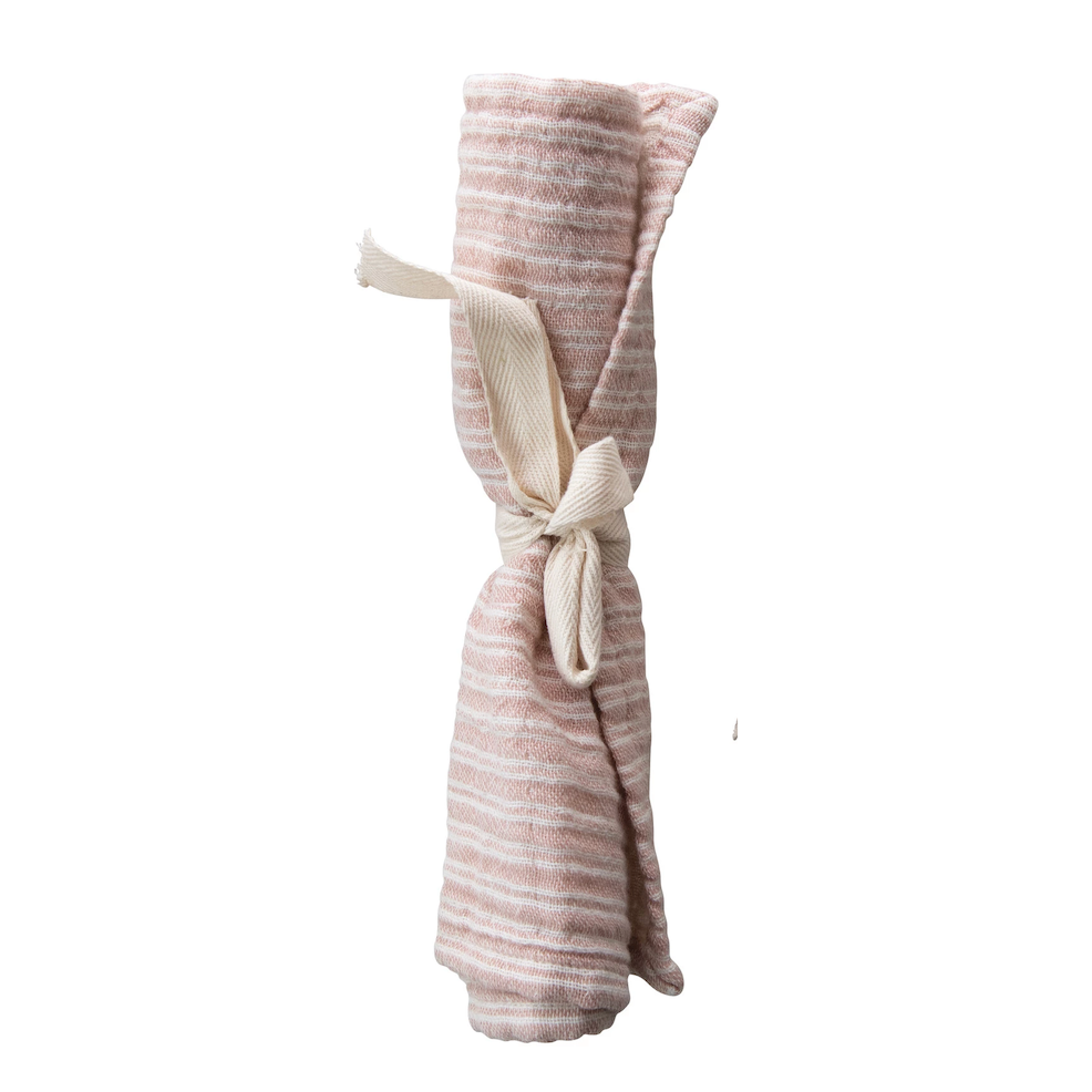 Creative Co-Op Baby Woven Cotton Striped Burp Cloth - 4 Styles