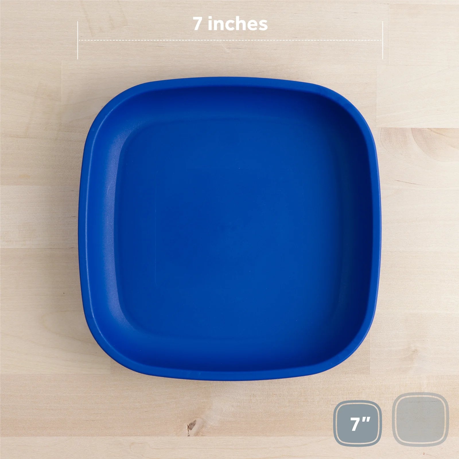Re-Play 7-Inch Flat Plates: Ideal for Small Meals, Safe and Colorful