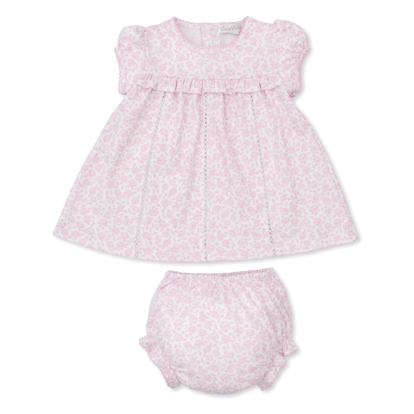 Kissy Kissy Summer Gardens: Adorable Baby Girl Dress with Matching Bloomer