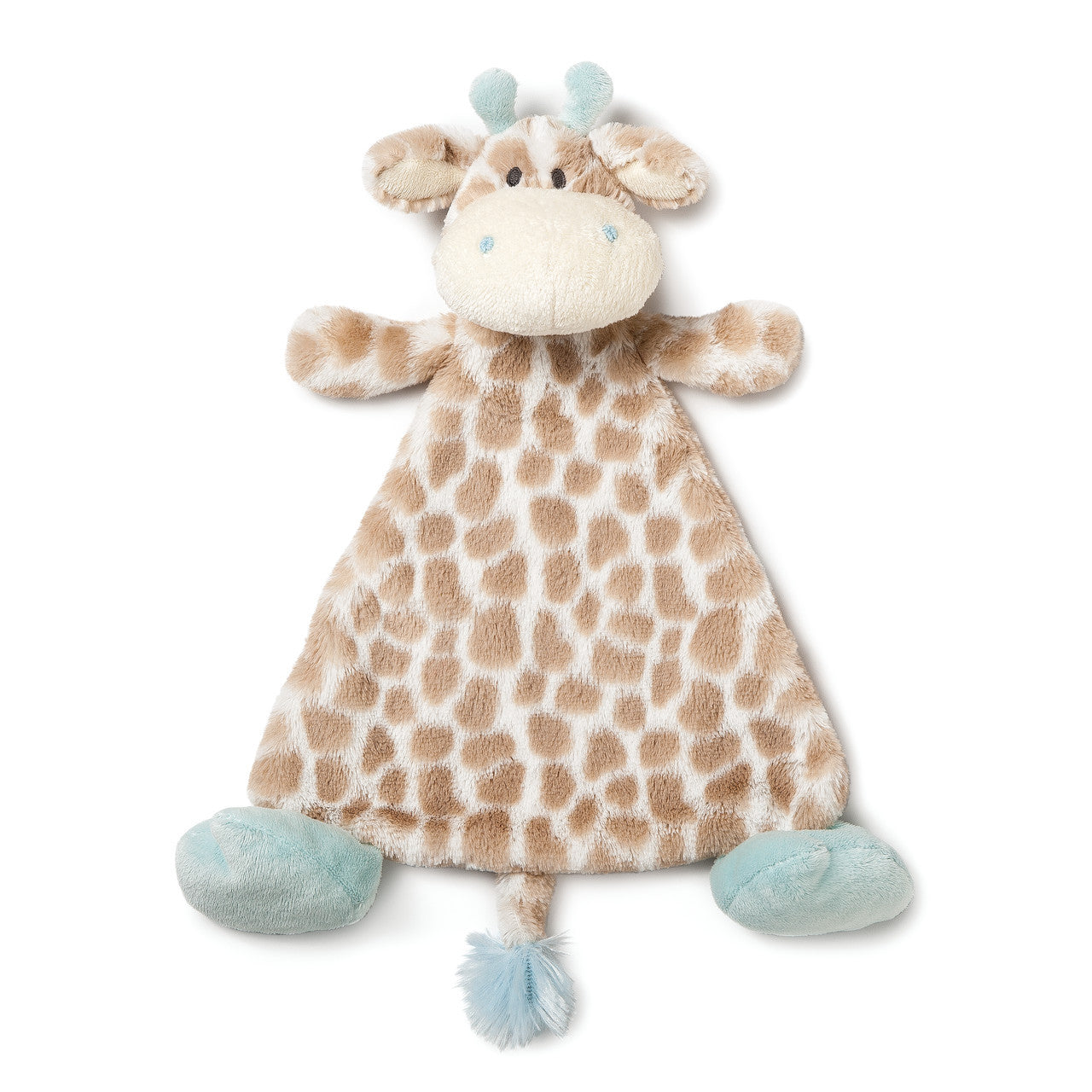 Demdaco Colby Giraffe Rattle Blankie - Soft & Cozy for Baby