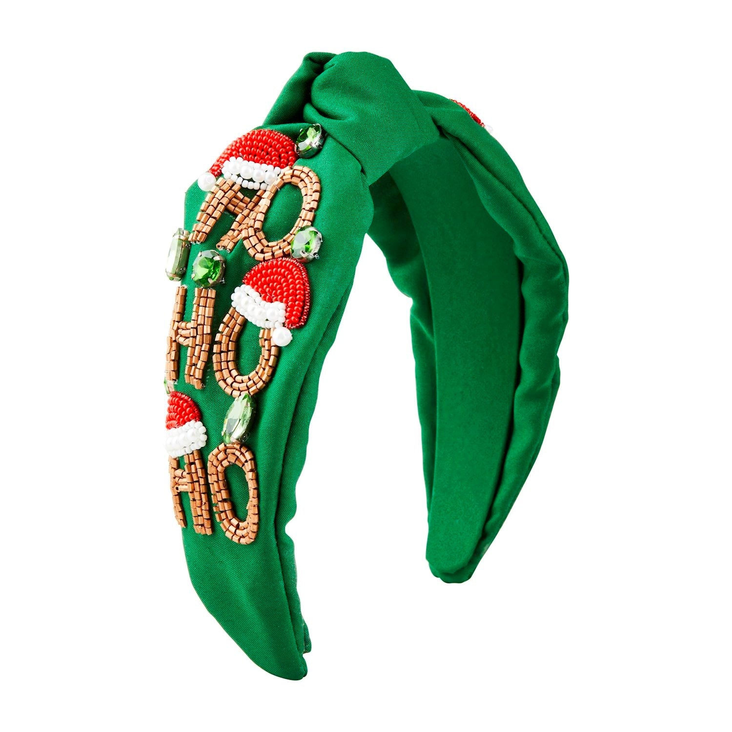 Hot! Mud Pie Embroidered Holiday Beaded Headband