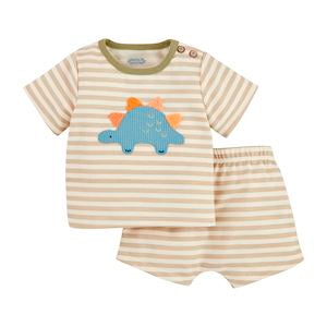Hot Deal! Mud Pie Dinosaur Applique 2 - Piece Short Set