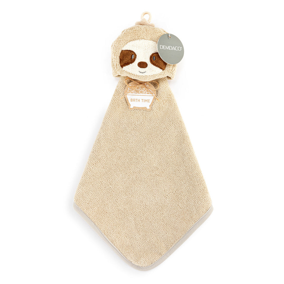 Demdaco Sudzie Sloth Bath Time Washcloth - Great for Baby Fun