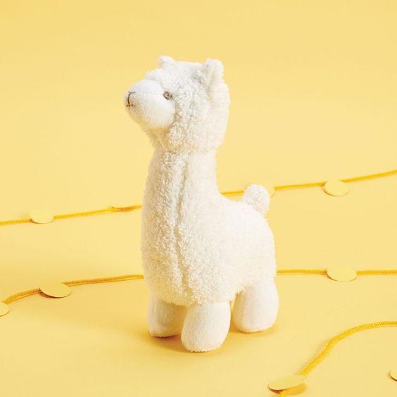 Two's Company Super Soft Llama Plush Rattle for Llama Lovers