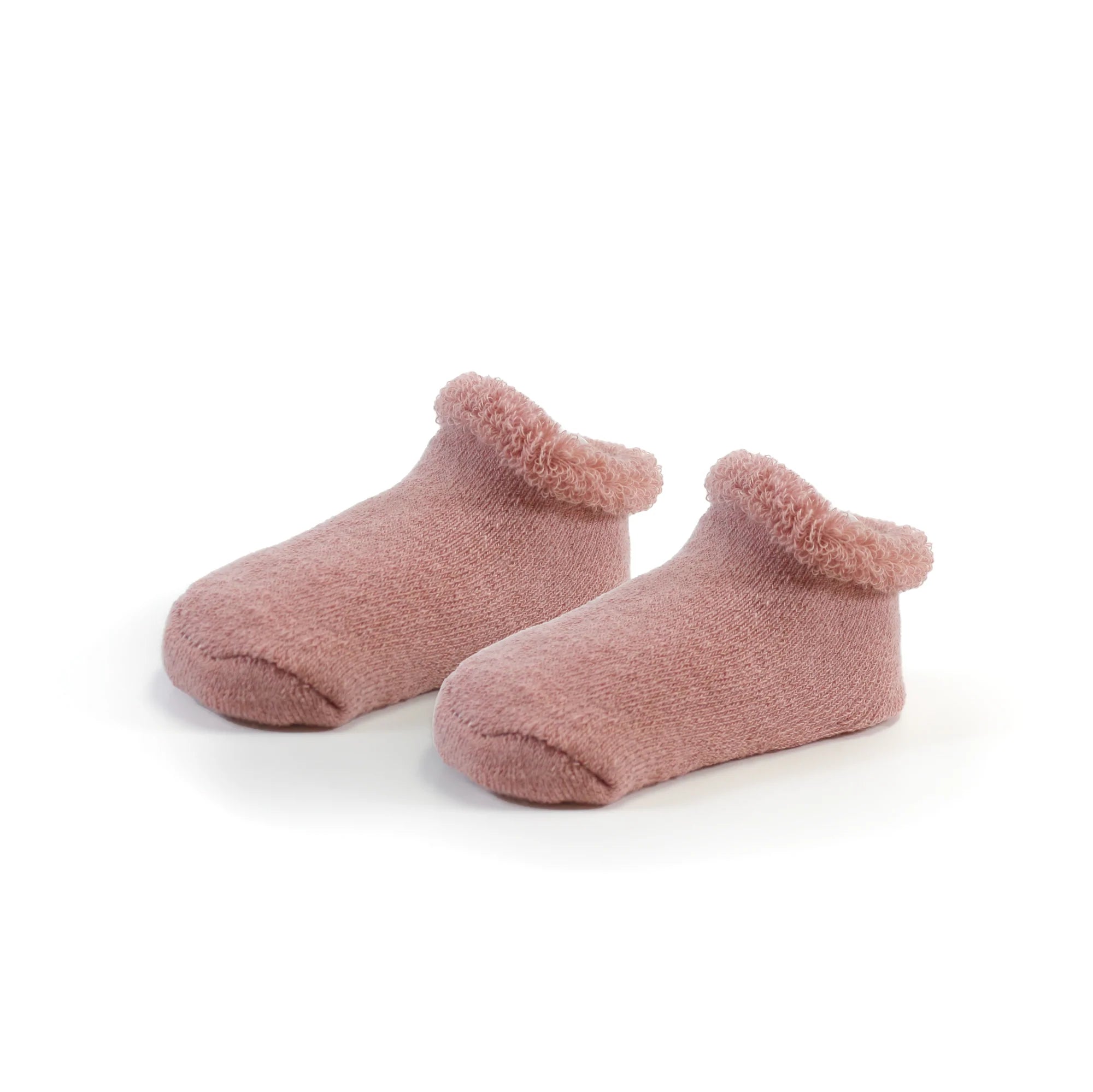 Kushies Infant Socks 2-Pack - Rose Solid/Hearts, Great Deal!