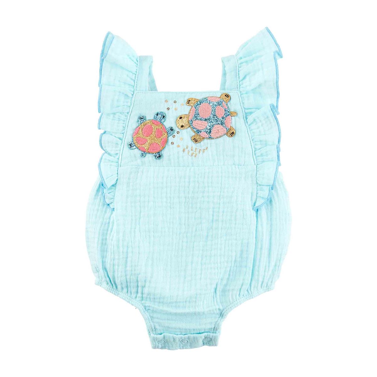 Mud Pie Sparkling Turtle Bubble Romper - Exclusive Offer