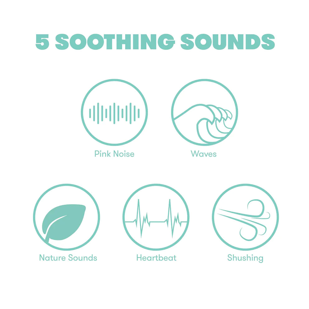 FridaBaby Compact 2-in-1 Portable Sound Machine and Nightlight for Newborns