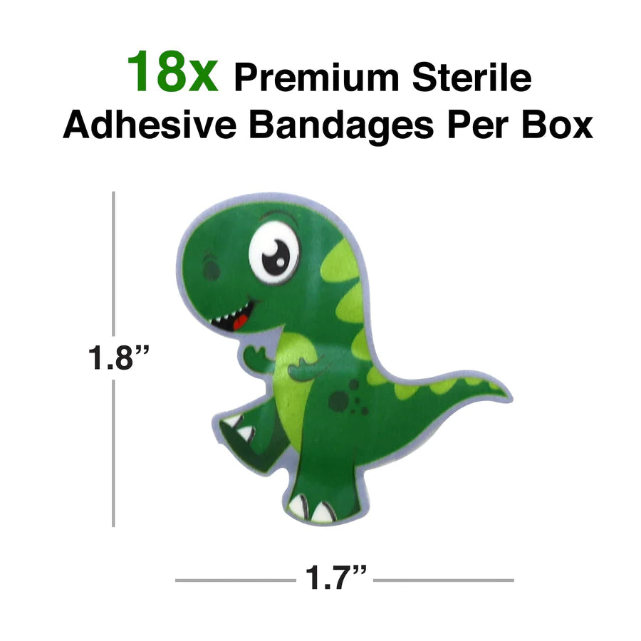GAMAGO 18-Piece Self-Adhesive Dino-Sore Bandages - Cute & Practical First Aid!