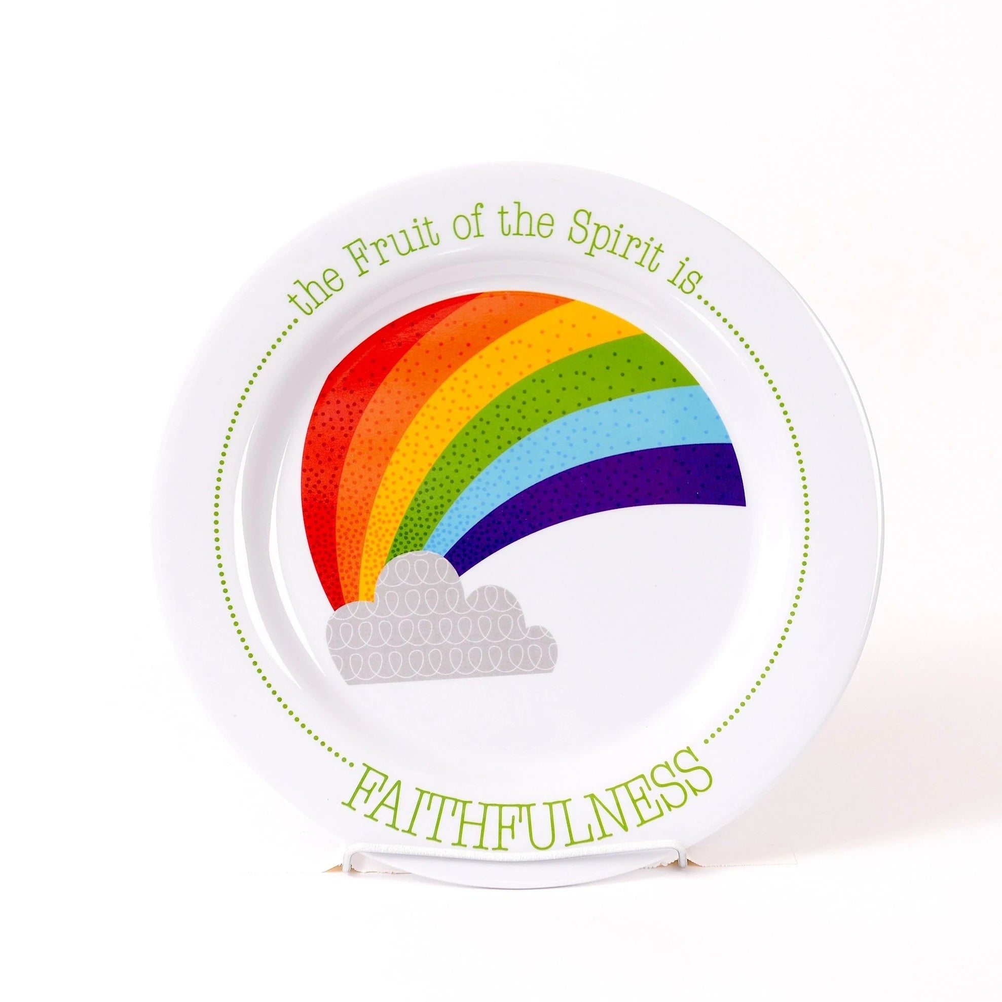 Hot Sale! Colorful Noah - Inspired Fruit - Full Kids Plate for Rewarding Faithfulness