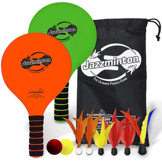 FunSparks Jazzminton Deluxe 3-in-1 Set - Perfect for All Ages!