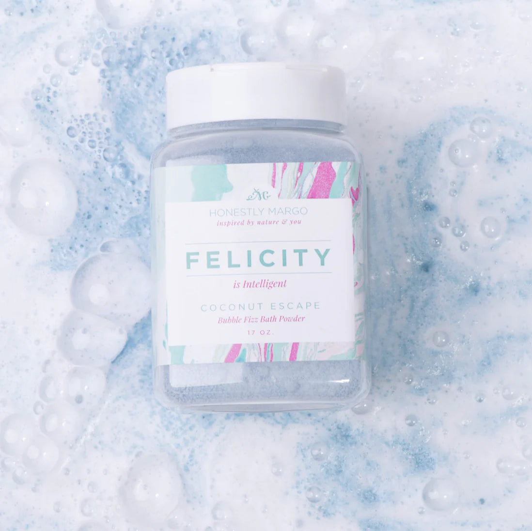 Honestly Margo Coconut Escape Felicity Shimmering Fizz Bath Powder