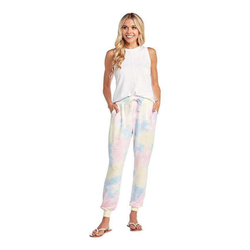 Hot Deal! Mud Pie Bryant Multi - Color Tie - Dye French Terry Joggers for Fashion Lovers