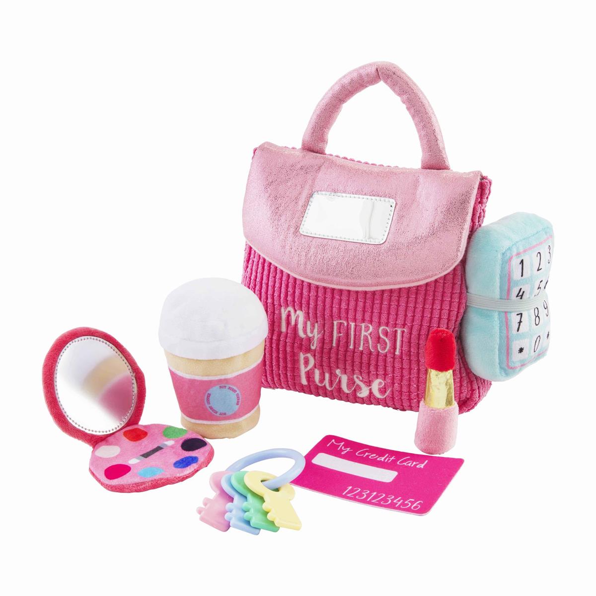 Mud Pie Soft Plush My First Purse Play Set for Kids