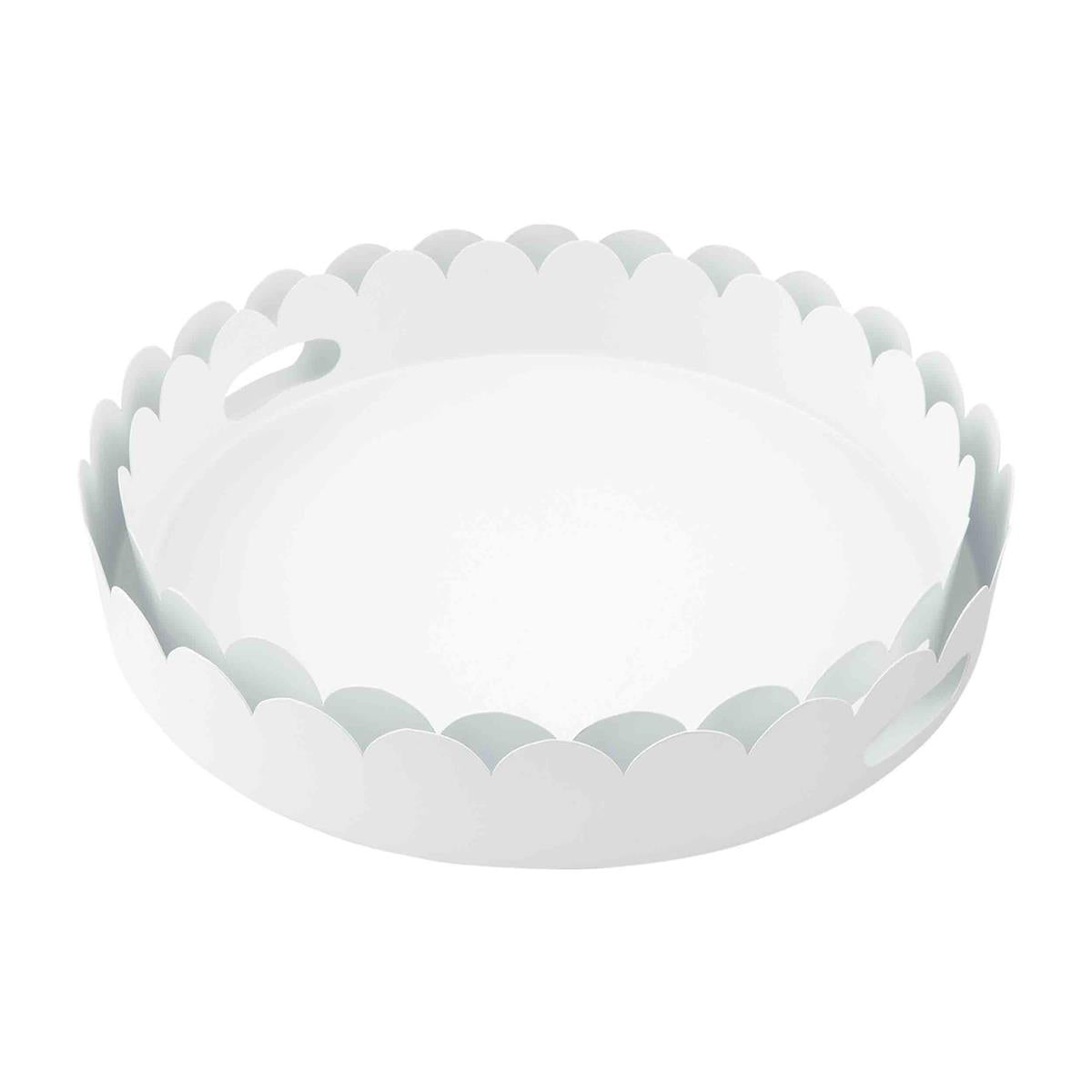 Hot Deal! Mud Pie Scalloped Metal Tray 2 - Piece Set