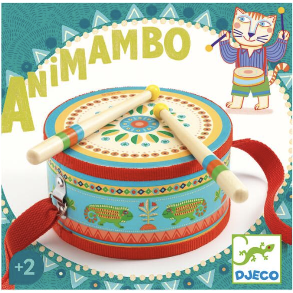 Hot Sale! DJECO Animambo Hand Drum - Ideal Musical Toy for Little Learners