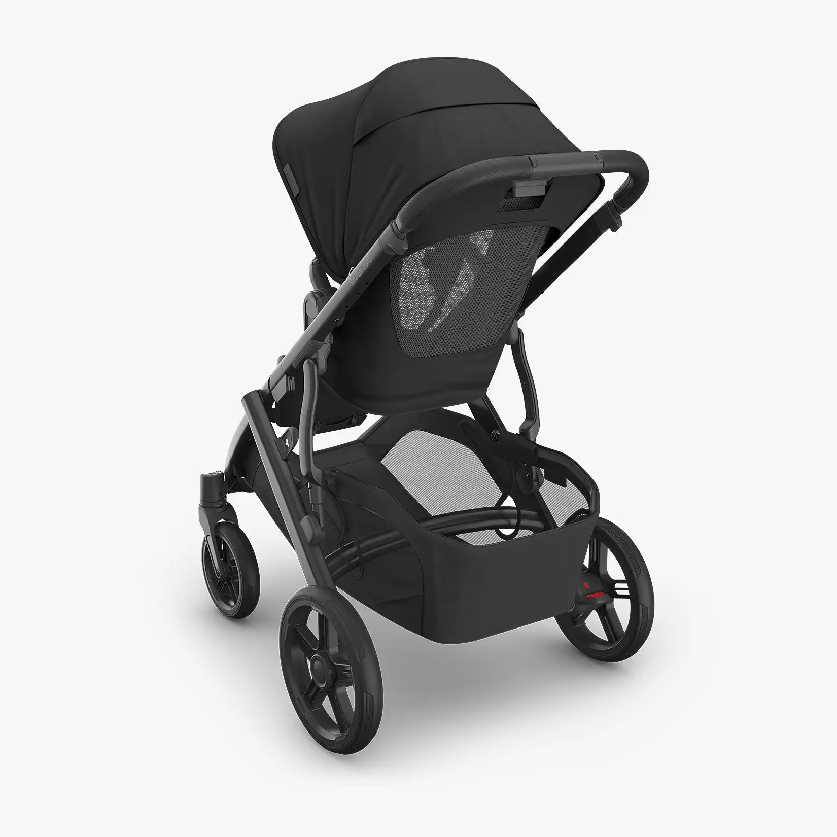UPPAbaby Vista® V3 Stroller - Jake (Charcoal, Carbon Frame, Black Leather) - Best for Growing Families