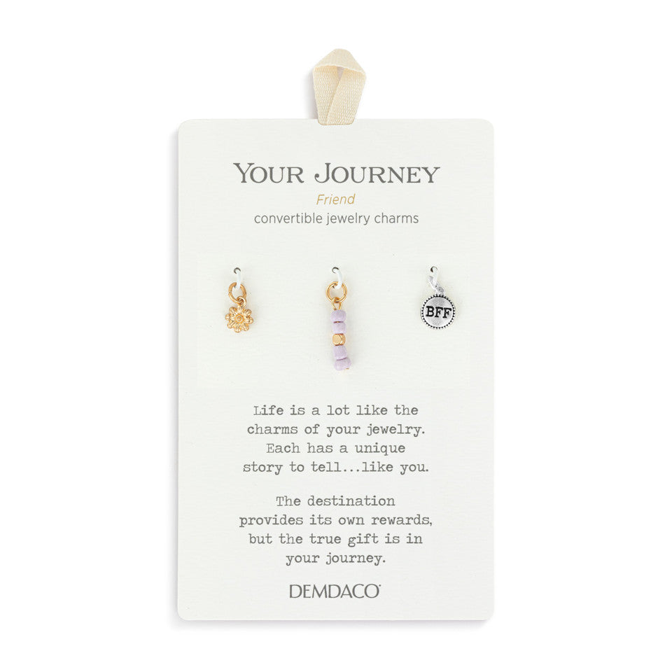 Demdaco 3-Piece Friend Charms Set - Inspiring Journey
