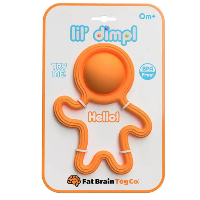 Fat Brain Lil Dimpl - Soft Silicone Baby Teether, A Perfect Playmate