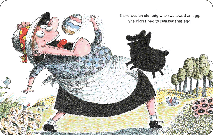 Hot Sale! Scholastic's Easter Board Book - There Was An Old Lady Who Swallowed A Chick!