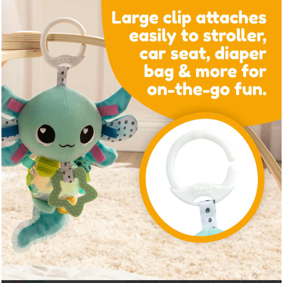 Lamaze® Alise the Axolotl Soft Baby Toy - Ideal for Early Learning and Travel
