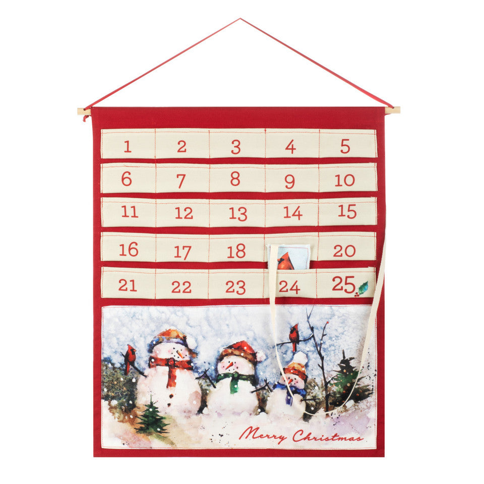 Hot! Demdaco Christmas Fabric Snowmen Countdown Calendar for Festive Season