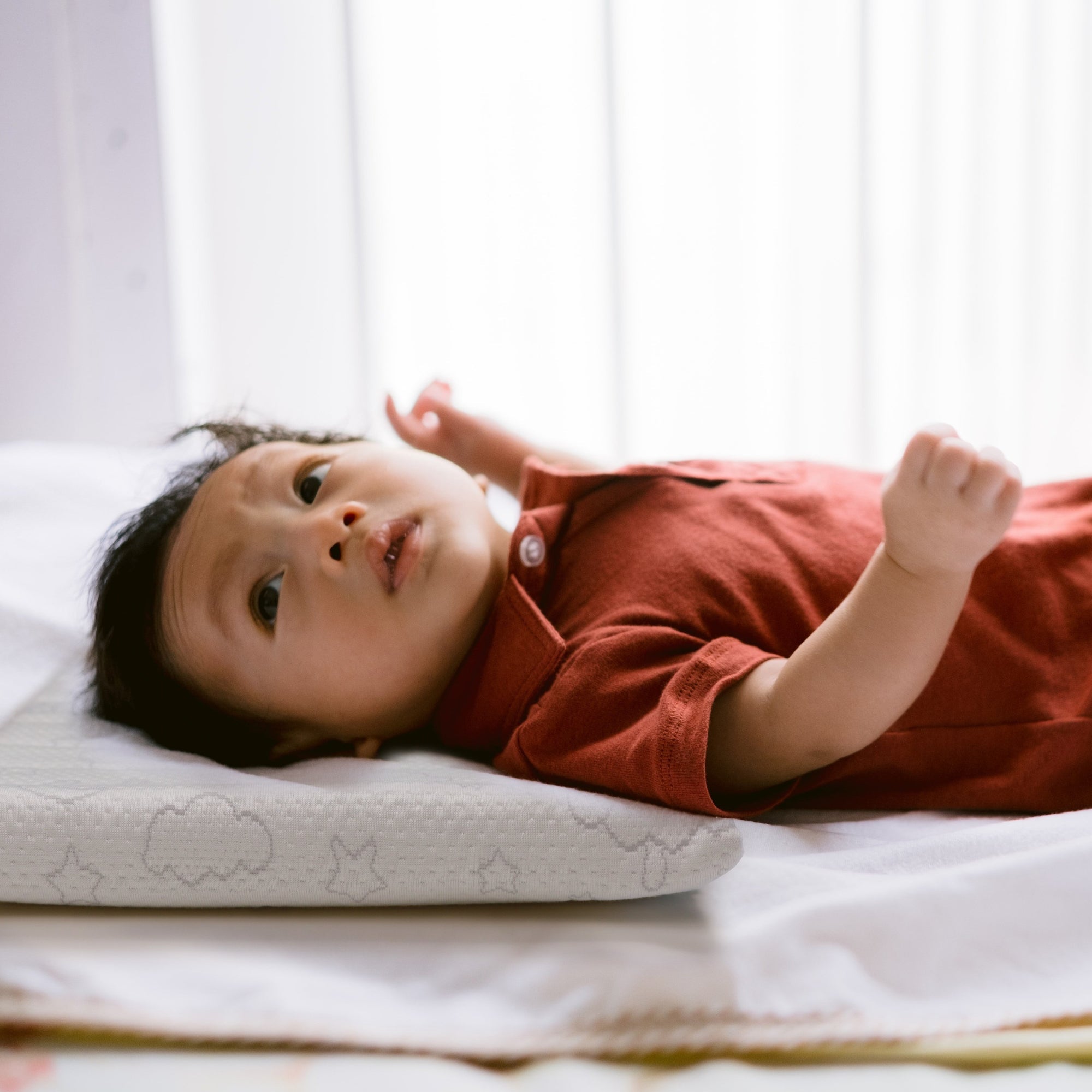 Kushies Toddler Pillow in Beige - Ideal for Kids, Eco - Friendly & Easy to Clean
