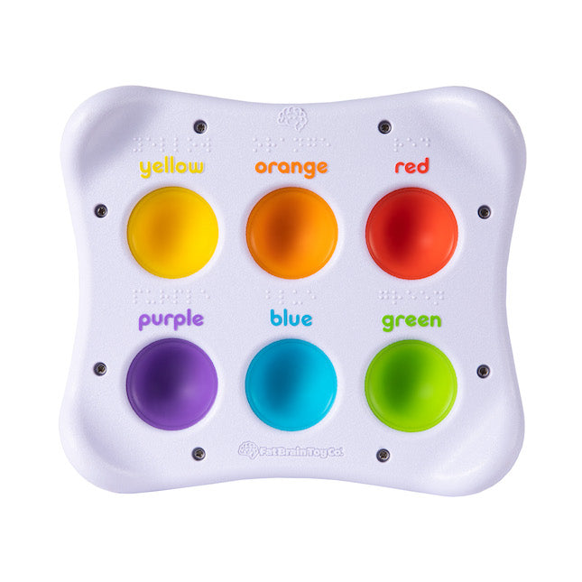 Hot Sale! Fat Brain Dimpl Duo - A Sensory Toy with Textures, Colors, Shapes, and Words