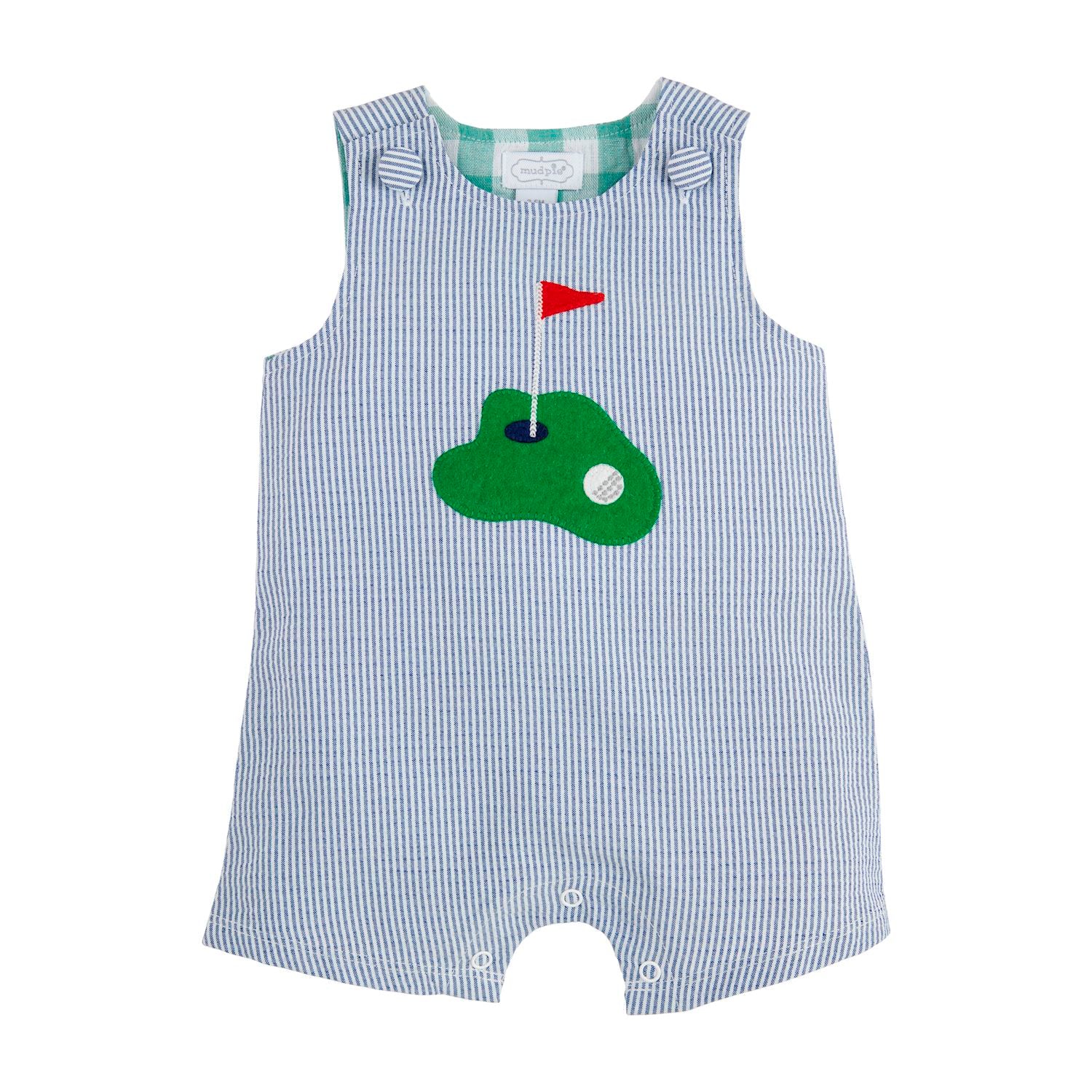 Hot Deal! Mud Pie Golf-themed Seersucker Jon Jon for Fashionable Wear