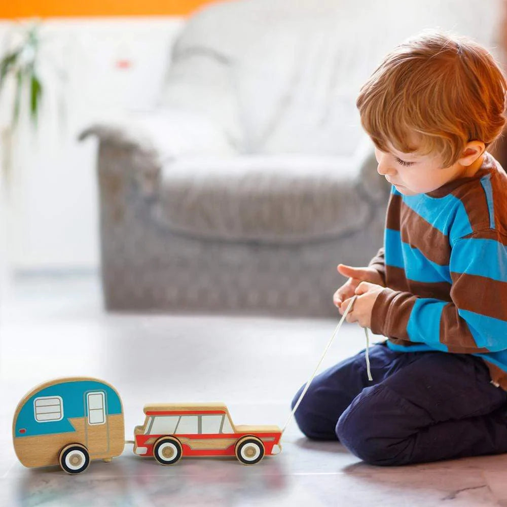 Hot Deal! Fred's Retro Road Trip Camper Pull Toy for Toddlers